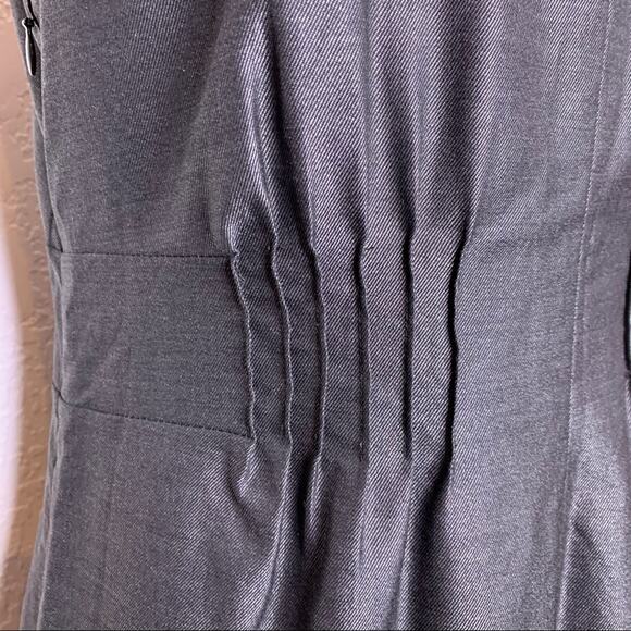 J Crew charcoal gray wool silk blend sleeveless sheath dress size 6 - Picture 7 of 13